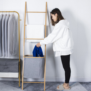 Ladder Shaped <b>Drying</b> <b>Rack</b> 140cm Floor Standing Multifunctional Clothes Storage For Living Room Bedroom - Product Image 1