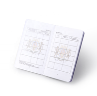 Cahier de passeport en papier imprimé à chaud, personnalisation directement de l'usine, estampage à chaud