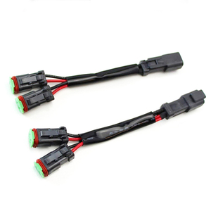防水DTオス-メス1-2スプリッターケーブル8ピンDTコネクターアダプターハーネス（自動車用LEDライト用） - Product Image 5