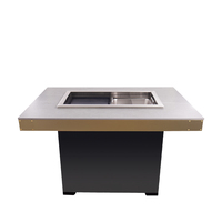 AOBL Marmite sans fumée Barbecue électrique Table à manger pour restaurant Plaque pour barbecue pour restaurant en libre-service
