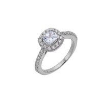 Nouvelle bague de fiançailles en or blanc plaqué tendance classique avec diamant moissanite VVSD 1/2/3 carats pour femmes