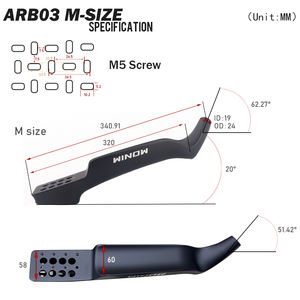 Winowsports NIEUWE Versie <span class=keywords><strong>M</strong></span> L Carbon tt aero bar Racefiets stuur Ironman Triathlon TT Rest stuur ARB03 Voor Di2 - Product Image 2