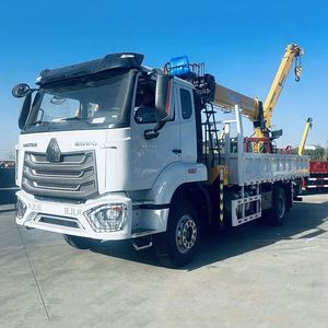 รถบรรทุกติดเครน Sinotruk 4*2 แบบพิเศษ, เครนบูมตรง 8 ตัน, รถขนส่งยกของหนักระยะทางสั้น - Product Image 6