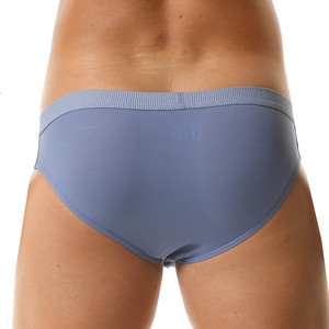 Slip <span class=keywords><strong>Uomo</strong></span> Multicolore in Seta Ghiaccio Lavorata a Maglia, Morbido, Traspirante, Eco-Friendly, Asciugatura Rapida, con Tasca Frontale Separata a Forma di <span class=keywords><strong>Elefante</strong></span>, Sexy a Vita Bassa - Product Image 5