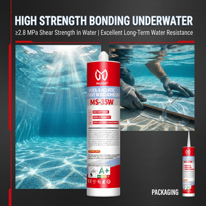 Adhésif scellant sous-marin MS-35W pour collage céramique, <span class=keywords><strong>réparation</strong></span>, étanchéité, colle sans clou pour aquarium et <span class=keywords><strong>piscine</strong></span> - Product Image 2