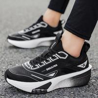Chaussures de course unisexes en maille d'été, légères, respirantes, résistantes aux chocs, résistantes à l'usure, tendance, avec plaque en carbone
