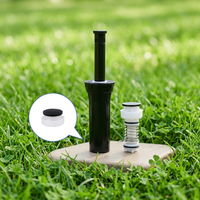 Remplacement sans tracas de l'arroseur escamotable de 4 pouces pour l'irrigation des jardins et des cours, avec clapet anti-retour