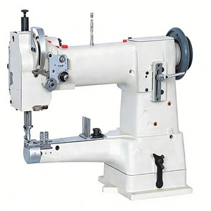 Machine à coudre industrielle avec pied entraîneur et point plat, nouveau modèle haute vitesse pour le travail du cuir - Product Image 1