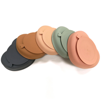 Plat à ventouse en silicone de qualité alimentaire non toxique en forme de cœur personnalisé pour l'alimentation des bébés et des enfants