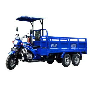 350cc 2 axle 9 roda motorizada, tipper de carga triciclo/350cc eixo traseiro duplo nine roda de motocicleta carregador triciclo de carga