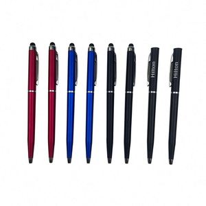 Soft Touch Screen Stylus Cheap Custom Slim Twist Hotel Ballpoint <b>Pen</b> for Business Office School - Product Image 2