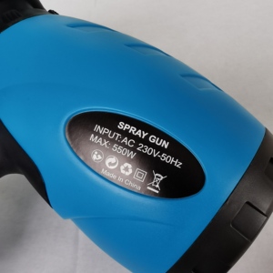 Pistola de pulverización de pintura eléctrica, 500w, 800ml, HVLP, máquina de pulverización de pintura al óleo con certificación CE - Product Image 6