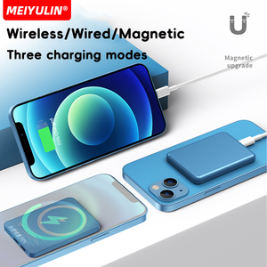 Cargador Portátil Magnético Ultra Delgado <span class=keywords><strong>Mag</strong></span> Mini <span class=keywords><strong>Safe</strong></span> de Carga Rápida PD 20W, Power Bank Inalámbrico de Aluminio para <span class=keywords><strong>iPhone</strong></span> - Product Image 4