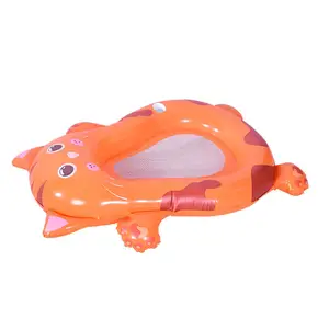 B03 F grosir kualitas tinggi inflatable kitty mesh floats kolam renang tiup Float Net tempat tidur udara dengan senter led