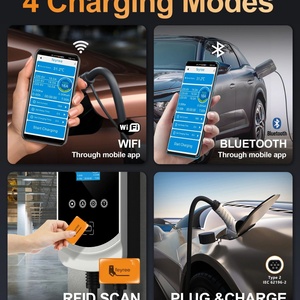 Cargador de Coche Feyree 32A Trifásico Tipo 2 IEC 62196-2, Cargador de Pared Inteligente Personalizado con WIFI y APP de 22kw para Vehículos Eléctricos - Product Image 6