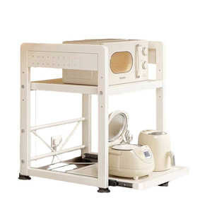 Estante de Almacenamiento Extraíble <span class=keywords><strong>para</strong></span> Encimera de Cocina, Multifuncional, <span class=keywords><strong>para</strong></span> <span class=keywords><strong>Microondas</strong></span>, Freidora de Aire, Horno, <span class=keywords><strong>Arrocera</strong></span>, Venta al Por Mayor, Personalizado, Resistente - Product Image 6