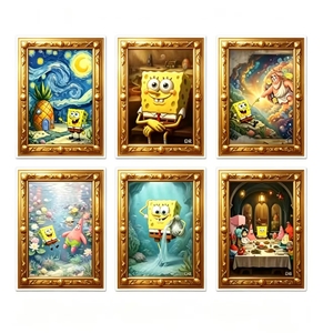Tarjetas Coleccionables <span class=keywords><strong>de</strong></span> <span class=keywords><strong>Bob</strong></span> <span class=keywords><strong>Esponja</strong></span> <span class=keywords><strong>de</strong></span> Shangyou, Tarjetas <span class=keywords><strong>de</strong></span> Juego <span class=keywords><strong>de</strong></span> Dibujos Animados, Regalo para Niños y Coleccionistas - Product Image 1