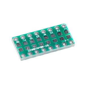 Adaptateur en ligne pour composants CMS 0402/0603/0805 (Condensateur, Résistance, LED) SMT vers DIP - Product Image 1
