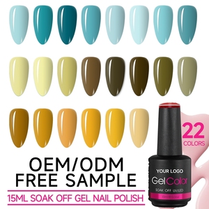เจลสีทาเล็บแบบแช่ล้างออก ขนาด 15 มล. สีชัด ติดทนนาน ปิดสีได้เต็มที่  รับผลิตแบบ OEM ODM บริการติดฉลากส่วนตัว ขายดีทั่วโลก - Product Image 1