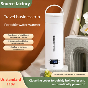 Taza Eléctrica Inteligente para Calentar Agua, Taza Aislante Integrada, Hervidor Portátil de Viaje con Ajuste de Temperatura, Taza Calentadora de 450 ml - Product Image 3