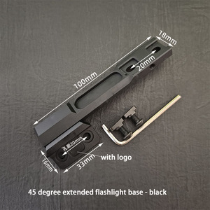 Lwxc CNC vũ khí kim loại đèn pin gắn cơ sở săn bắn trinh sát đèn gắn phụ kiện khung - Product Image 5