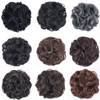 Chignon Scrunchie Ondulé Naturel avec Élastique – Accessoire Cheveux pour Chignon Désordonné ou Queue de Cheval