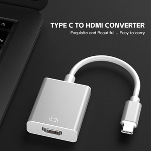 USB C ประเภท C ถึง <span class=keywords><strong>HDMI</strong></span>-อะแดปเตอร์ 2K 4K ตัวเชื่อมต่อสายเคเบิลสําหรับ MacBook Pro Air iPad Samsung <span class=keywords><strong>HUAWEI</strong></span> Lenovo แล็ปท็อปพีซี - Product Image 2