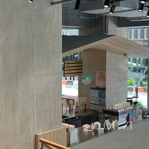 Panneau mural en ardoise flexible, mince, flexible, placage en travertin pour revêtement mural incurvé, imperméable, feuille de pierre souple MCM - Product Image 1