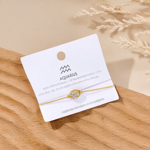 Bracciale Aquarius in acciaio inossidabile con strass per donna, design gioiello - Product Image 3