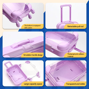 Bestseller Acryl-Schönheitswerkzeug Wimpernverpackungsbox <span class=keywords><strong>Mini</strong></span>-Koffer Eigene Marke Private Label 3D Nerz-Wimpern Wiederverwendbares Maßgefertigtes Etui - Product Image 4