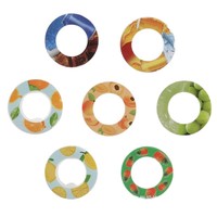 Anneaux aromatisés créatifs et amusants pour gobelets, outil de boisson magique avec paille, diverses saveurs de fruits, anneaux aromatiques zéro calorie