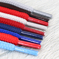 Lacets tressés en polyester O-MAK WO603R960 de 6 mm d'épaisseur, longueur personnalisée, pour bottes Martin, baskets décontractées et chaussures de sport
