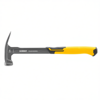 Marteau de charpentier ToughSeries 14 oz de qualité industrielle, 16 pouces, avec poignée jaune et garantie de 3 ans pour usage en construction