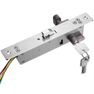 12VDC Fail Safe Electric Mortise Lock <strong>With</strong> Mechanical <strong>Key</strong> Cylinder Timer Delay for Sliding Door <strong>Access</strong> <strong>Control</strong> <strong>System</strong> - Product Image 1