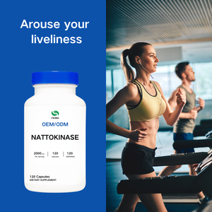 Integratore alimentare OEM: nattokinasi organica (estratto di <span class=keywords><strong>Natto</strong></span>) 2000 FU capsule - Product Image 2