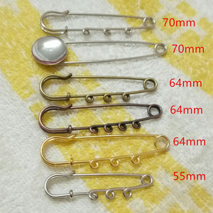 Eşarp düğmesi Pin 3/5 halka emniyet uzun Pin emniyet pimi broş toka Diy aksesuarları - Product Image 4
