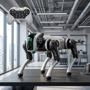 Robot <span class=keywords><strong>chien</strong></span> jouet avec fonctions vocales et de télécommande, conception bionique intelligente et programmable, jeu interactif pour enfants. - Product Image 1