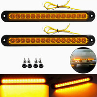 Nouvelle barre lumineuse de remorque à 15 LED, 12V 24V, compatible avec tous les camions, feu stop arrière, étanche, rouge, 500lm, 2500-5000K