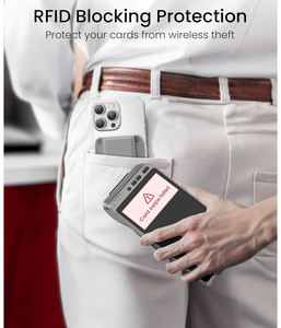 Porte-cartes magnétique à rabat unique en cuir, design créatif compatible avec les étuis de téléphone Apple 16 <span class=keywords><strong>MagSafe</strong></span>. - Product Image 6