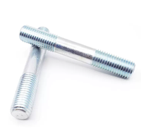 DIN938 DIN939 DIN940 StudBolt Double End Threaded Rod Zinc Plated Steel for Flange Connection Automotive Machinery Petrochemical