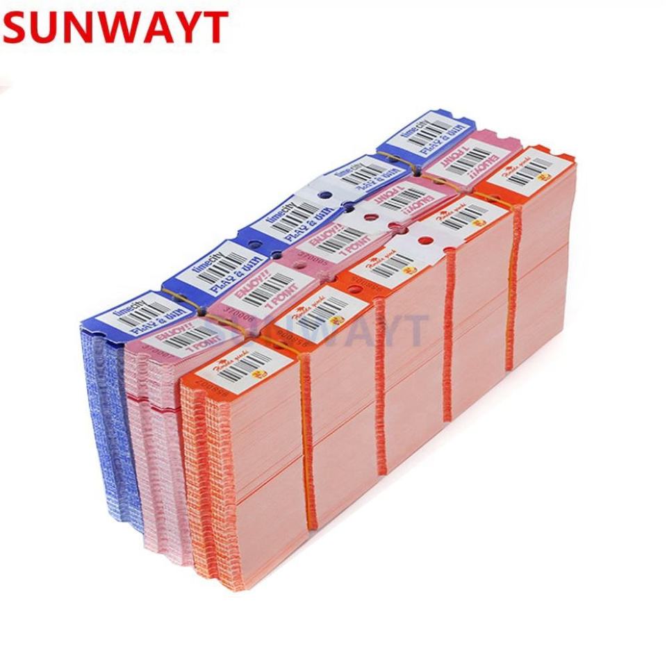 Redemption Ticket Game Machine Lottery Custom Ticket Barcode for Coin ...