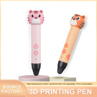 DIY Automatische Plastic 3D-pen, veilig bij lage temperaturen, educatief, dierenvormig printen voor kinderen
