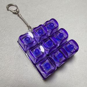 Vente en gros d'usine : Jouet anti-stress à 9 touches pour PC, avec lumière LED mécanique, boutons à pression, clickers, clavier, porte-clés, capuchons de touches - Product Image 6
