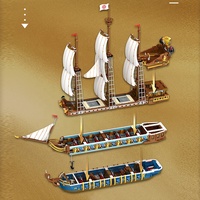 Reobrix 66011 Nuevo MOC Movie Royal Imperial Compatible con 10210, Modelo de Barco, Bloques de Construcción de Plástico para Armar, Juguetes