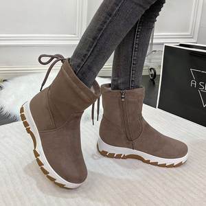 Classique haute qualité <span class=keywords><strong>2023</strong></span> grandes chaussures pour femmes mode nouvelles femmes hiver chaud chaussures mi Tube bottes à la mode femmes grosses bottes - Product Image 5