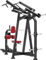 Machine professionnelle à charge de plaques pour tirage frontal et tirage latéral, équipement d'entraînement dorsal pour salle de sport, avec poignée large et siège réglable
