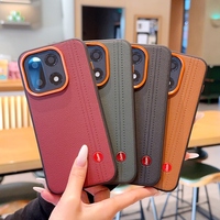 Étui de téléphone en cuir PU à double ligne avec grande ouverture pour objectif, compatible OnePlus 15 15T 13 13T 13S 15R 13R ACE6/ACE6T ACE5PRO Turbo6/Turbo6V