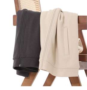 2025 Style américain hommes haut de haute qualité confortable vêtements de sport décontractés fermeture éclair luxe neutre épais couleur unie vêtement teint - Product Image 2