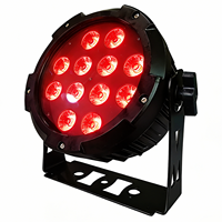 Projecteur LED Par Can 6-en-1 RGBWA UV 12x18W pour extérieur, éclairage de scène DMX LED 6-en-1, projecteur LED Slim Par IP65