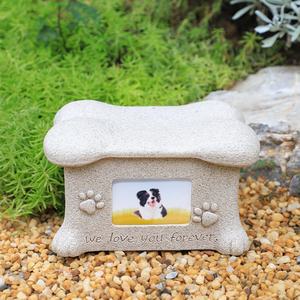 Boîte commémorative pour chien et chat, peut contenir des photos, cercueil pour chien et chat, boîte de stockage des cendres, boîte à cendres pour animaux de compagnie en résine - Product Image 2